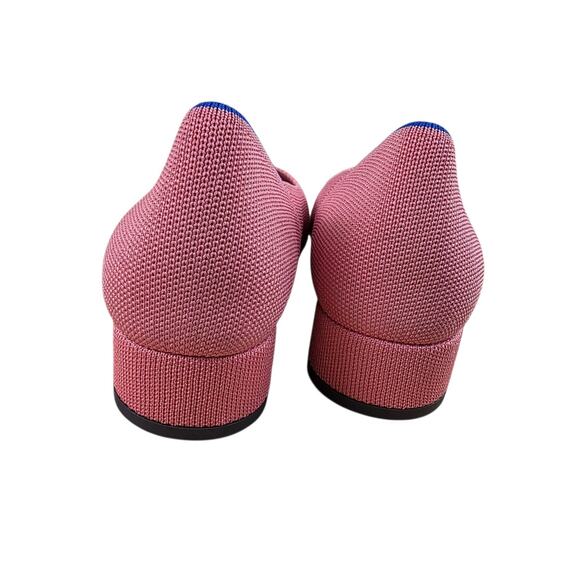 Rothys the High Point Women's US Size 8.5 Pink Coral Tulip Knit Classic - Picture 5 of 9